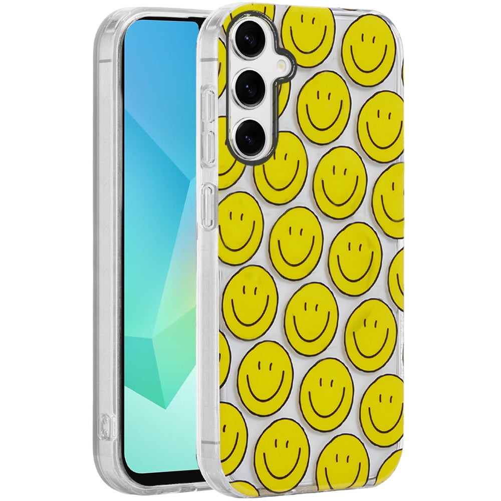 For Samsung Galaxy A16 Fashion Layer Design Slim IMD TPU Protective, Shockproof Hybrid Stylish Durable Hard PC Case Cover