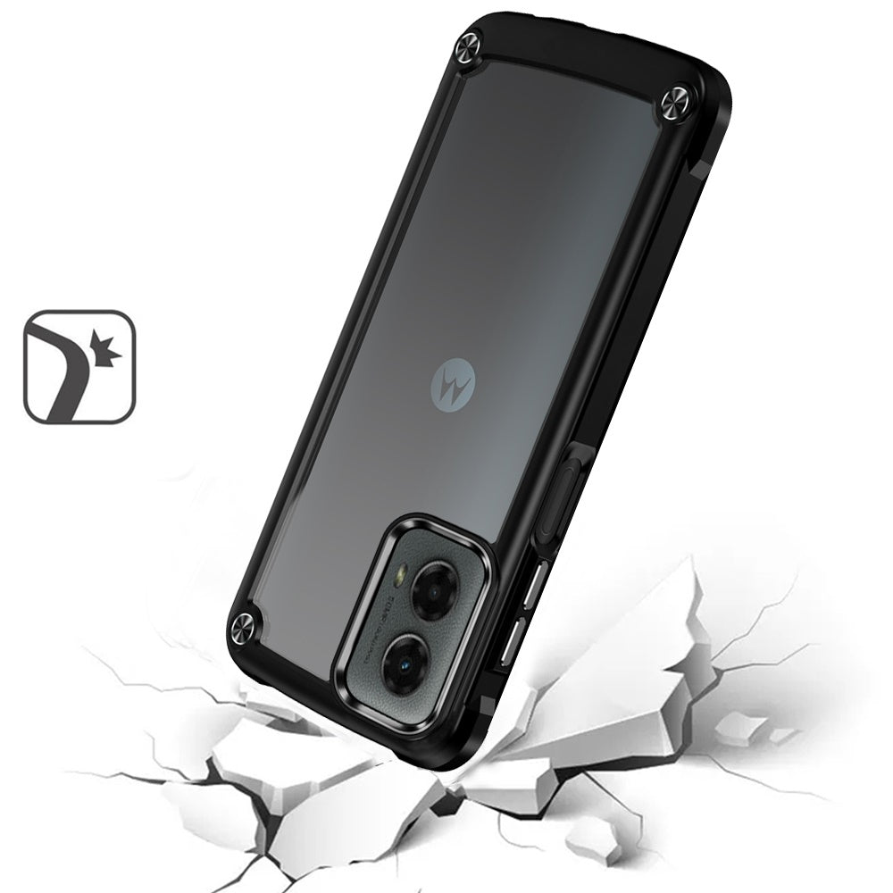 For Apple iPhone 17 Pro (6.3") Tough Modern Fused Hybrid Armor Hard PC TPU Rubber Shockproof Drop Protection Impact Case Cover Cosmic Orange