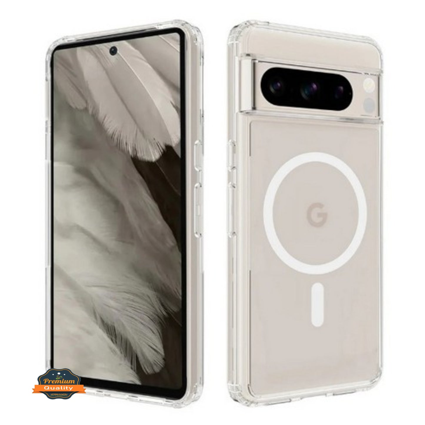 For Google Pixel 10A Hybrid Clear Case Compatible with MagSafe Shockproof Protective Transparent Back, Slim Fit, Wireless Charging Ready Case Cover Clear