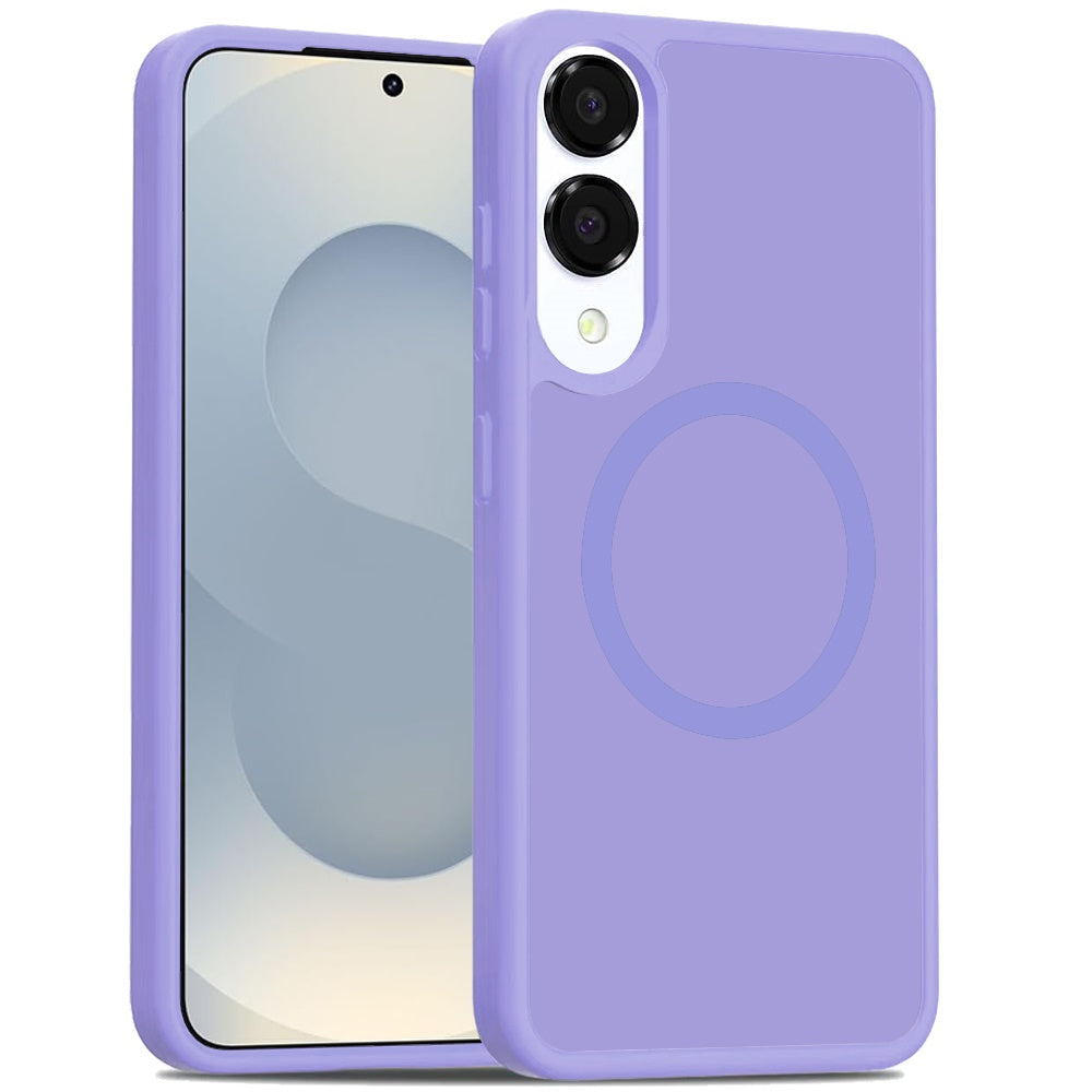 For Samsung Galaxy S25 EDGE MagSafe Compatible Case Hybrid Soft TPU Bumper Hard Translucent Matte Back Slim Shockproof Case Cover