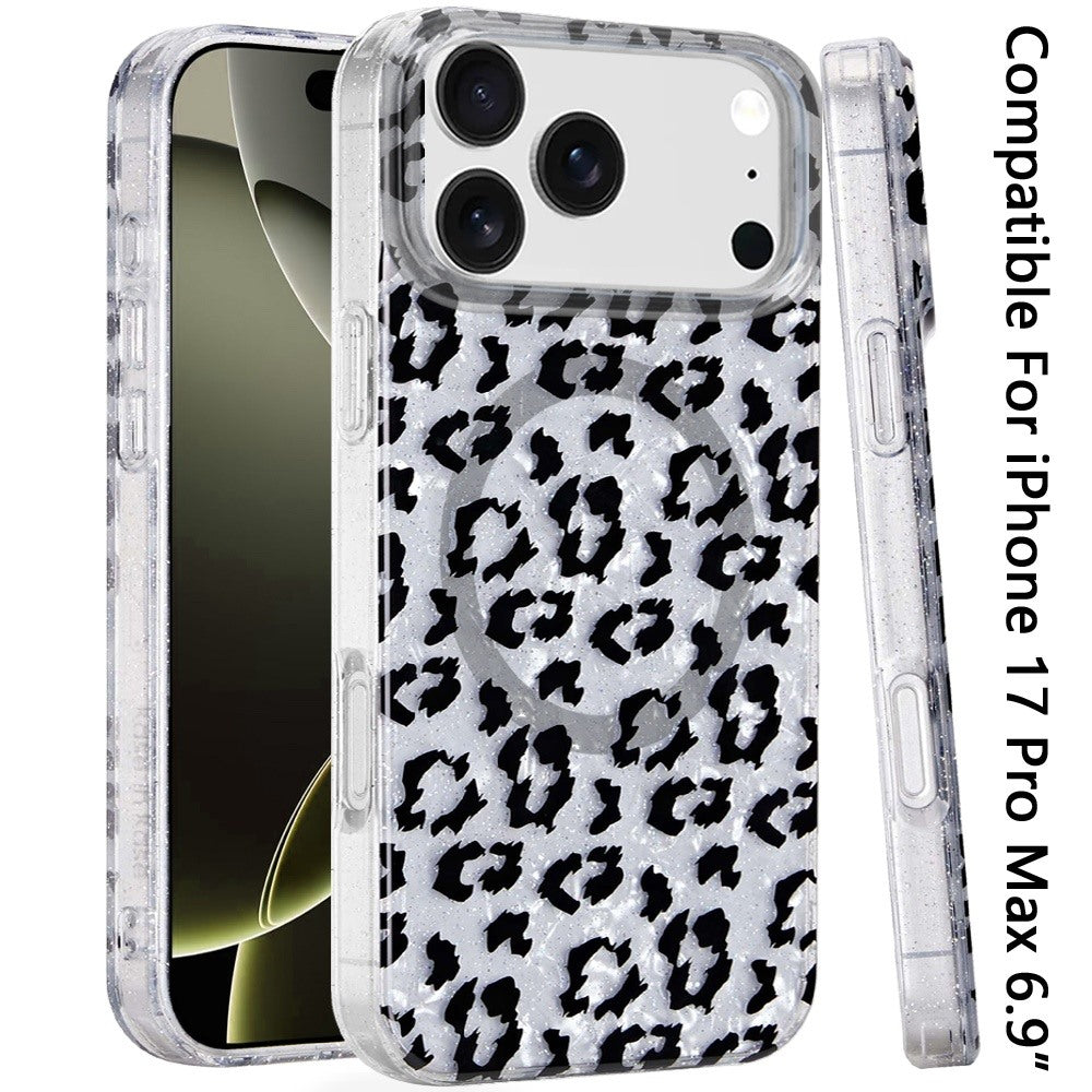 For Apple iPhone 17 Pro Max Stylish Pattern Fashion IMD Printed Design TPU Slim Shockproof Protective with Magnetic Back Case Cover