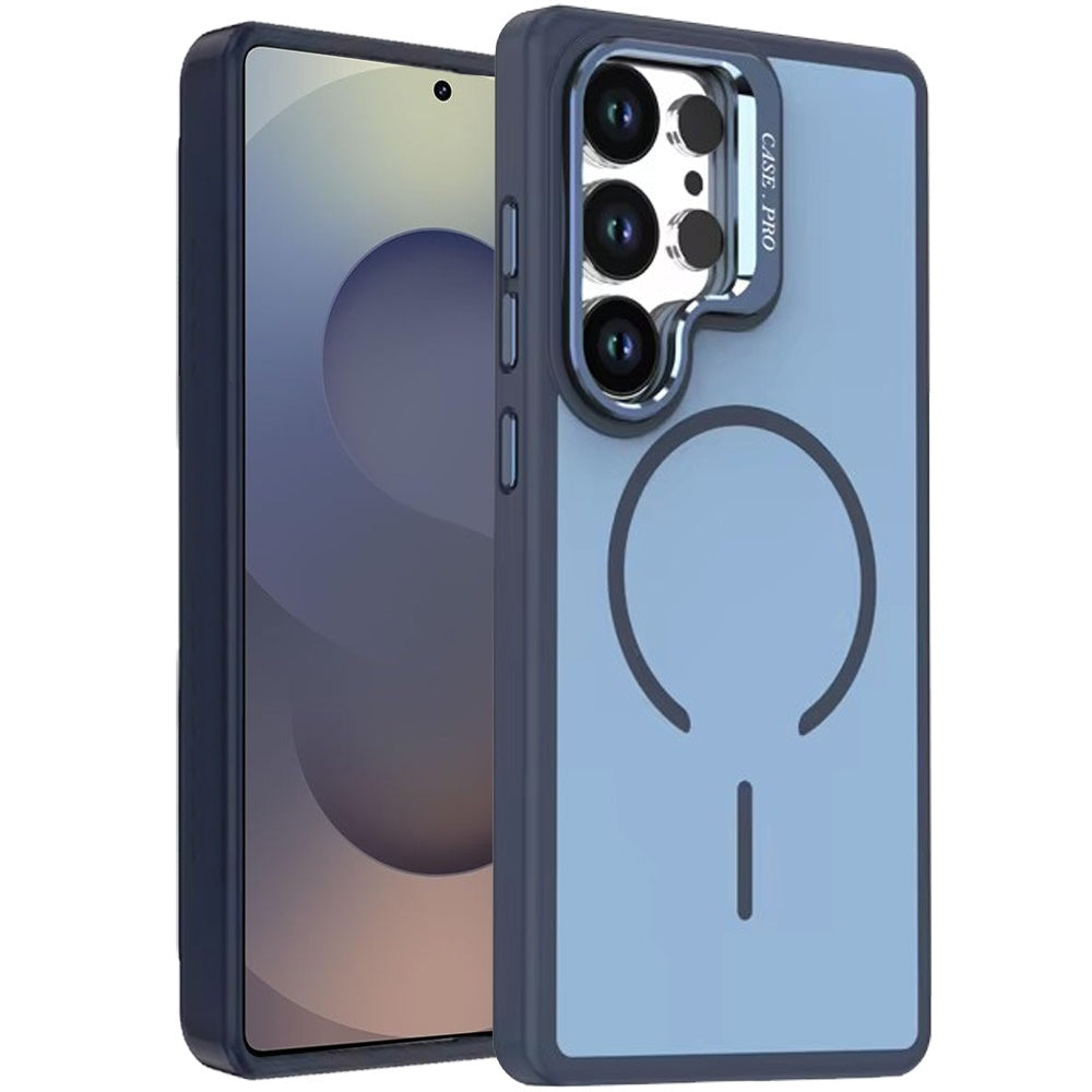 For Samsung Galaxy S26 Ultra Ultra Premium Matte Magnetic Metal Camera Stand Hybrid Drop Protection Shockproof Design Case Cover