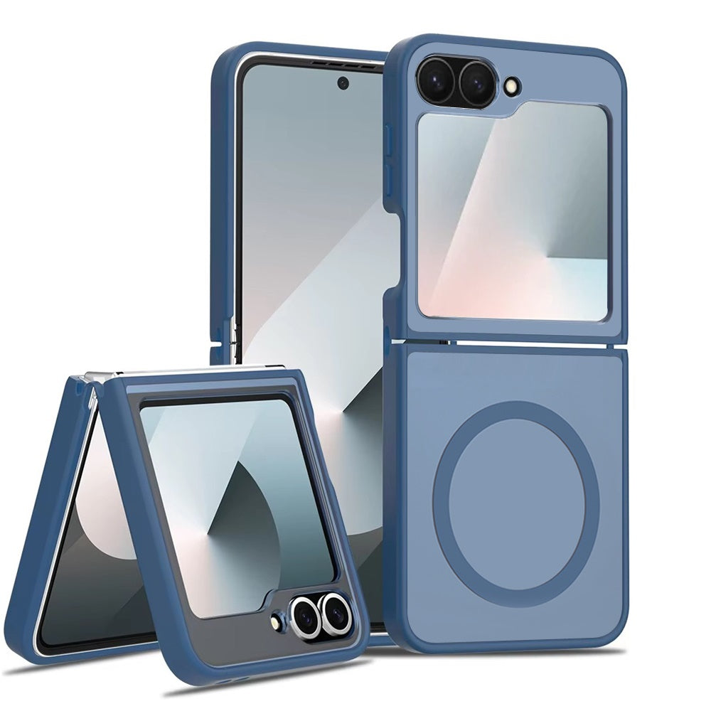 For Samsung Galaxy Z Flip 7 FE / Z Flip 6 MagSafe Compatible Case Hybrid Soft TPU Bumper Hard Translucent Matte Back Slim Shockproof Case Cover