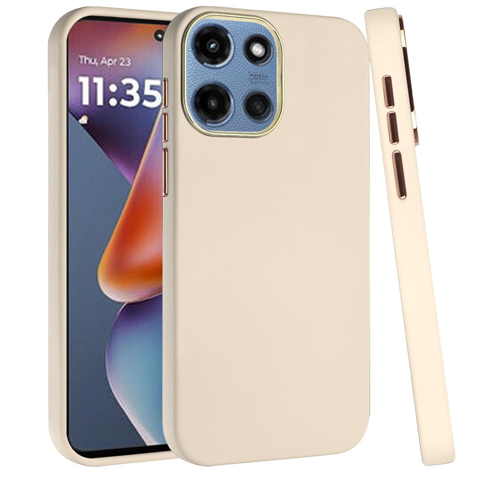 For Motorola Moto G 5G 2025 Hybrid Armor Shockproof, Durable Bumper Rubber Gummy Gel Slick Hard PC Silicone TPU Case Cover