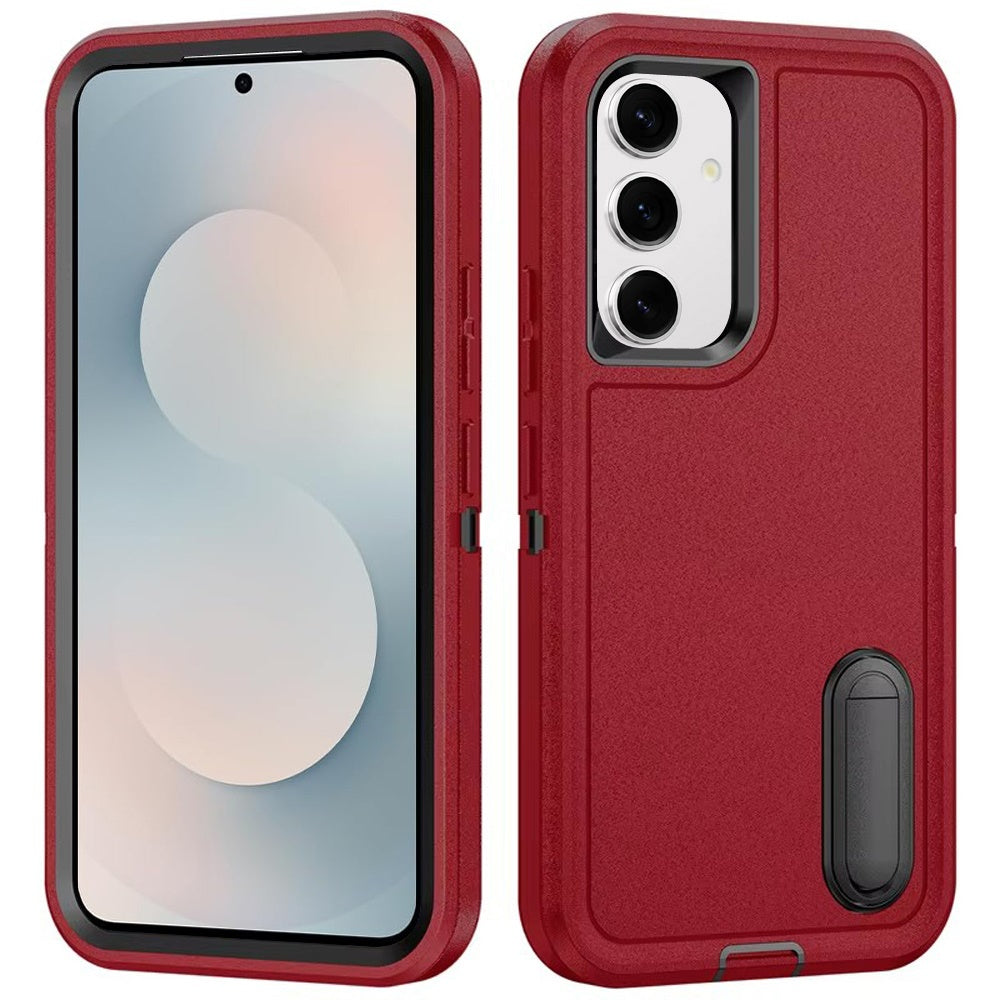 For Samsung Galaxy S26+ / S26 Plus Hybrid 3 Layers Hard 3in1 Shockproof with Kickstand Heavy Duty Hard TPU Rubber Anti-Drop Case Cover