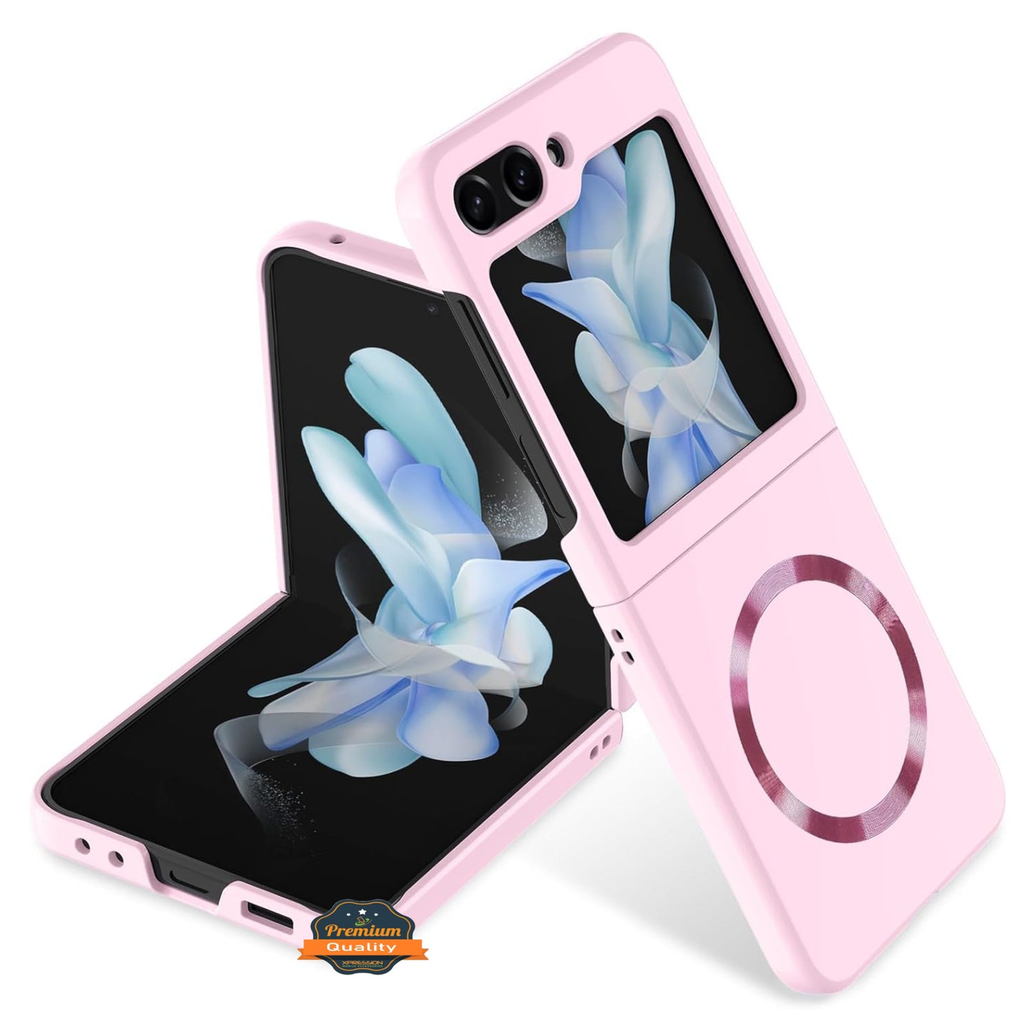 For Samsung Galaxy Z Flip 7 Matte Magnetic Case Supports Fast Wireless Charging, Slim Hybrid TPU Rubber Shockproof Case Cover