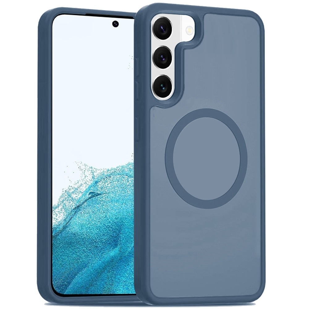 For Samsung Galaxy S23 MagSafe Compatible Case Hybrid Soft TPU Bumper Hard Translucent Matte Back Slim Shockproof Case Cover