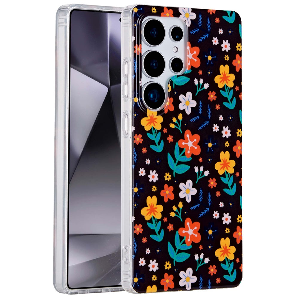 For Samsung Galaxy S25 Ultra Fashion Layer Design Slim IMD TPU Protective, Shockproof Hybrid Stylish Durable Hard PC Case Cover