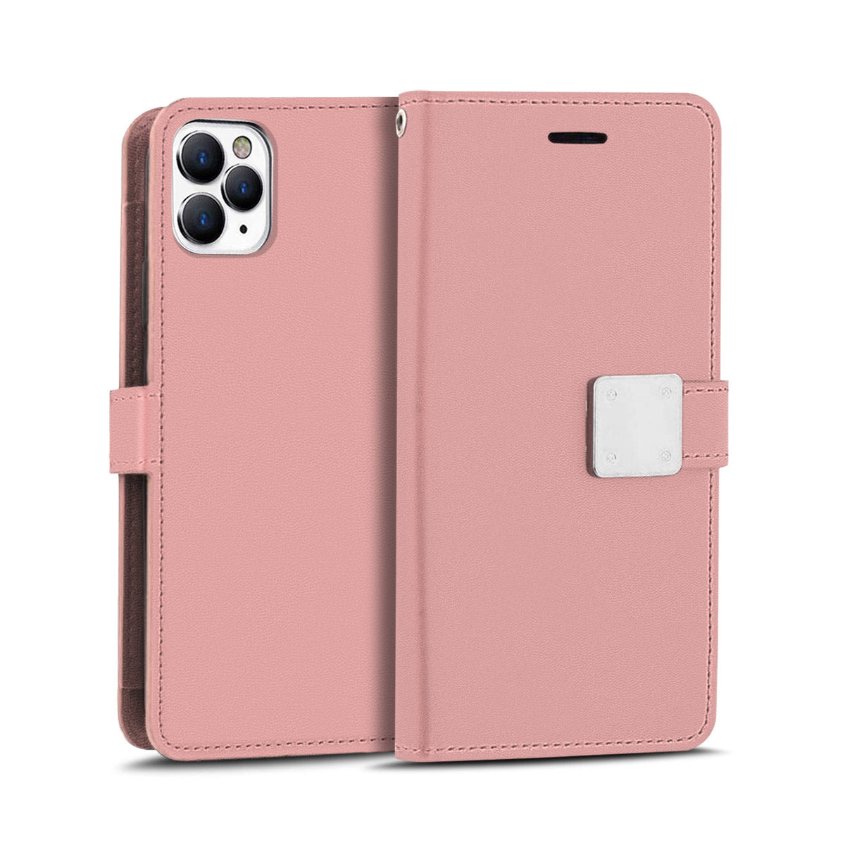 For Motorola Moto G Power 5G 2026 PU leather Wallet 6 Card Slots folio with Wrist Strap & Kickstand Pouch Flip Shockproof Case Cover Rose Gold