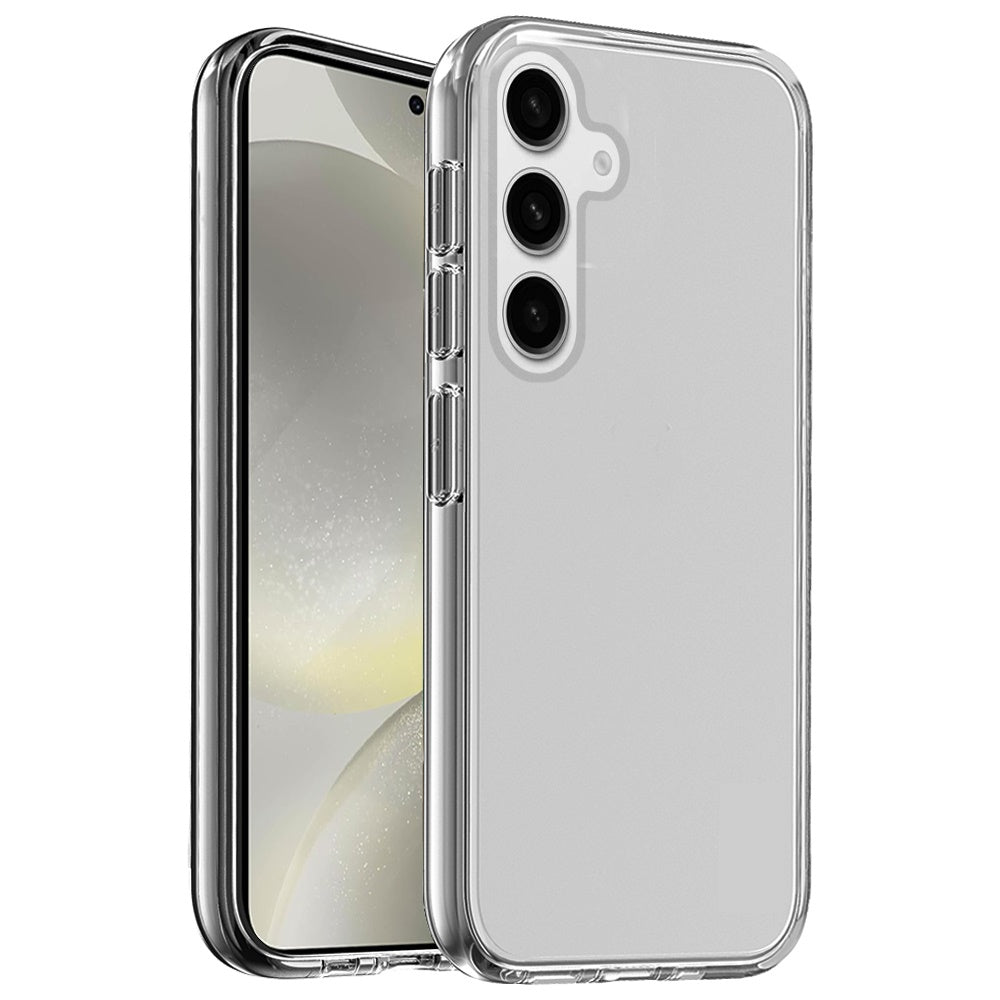 For Samsung Galaxy S25 Ultra Transparent Shock Absorption PC + TPU Rubber Gel Thick 3mm Hybrid Silicone Slim Fit Back Case Cover