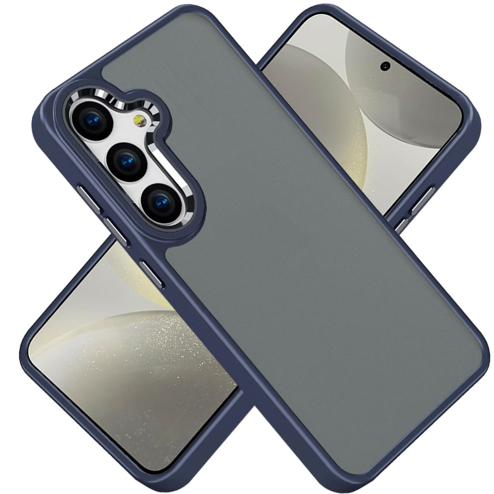 For Samsung Galaxy S25 Ultra Slim Fit Thin Hybrid,Frosted Matte Polished Acrylic Hard PC with TPU Rubber Frame Case Cover