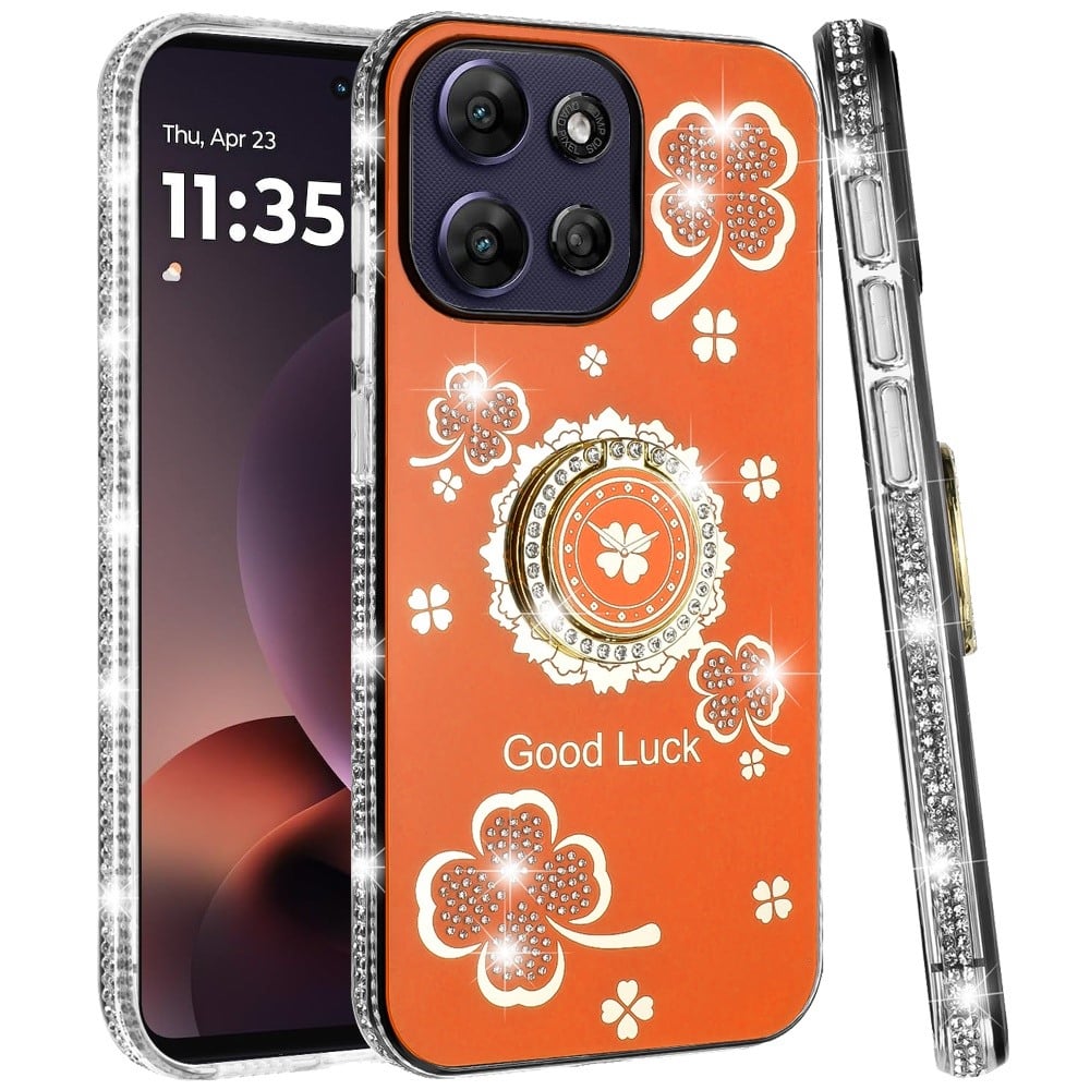 For Motorola Moto G Power 5G 2026 /2025 Splendid Glitter Case Cover Cosmic  Orange – Xpression Mobile