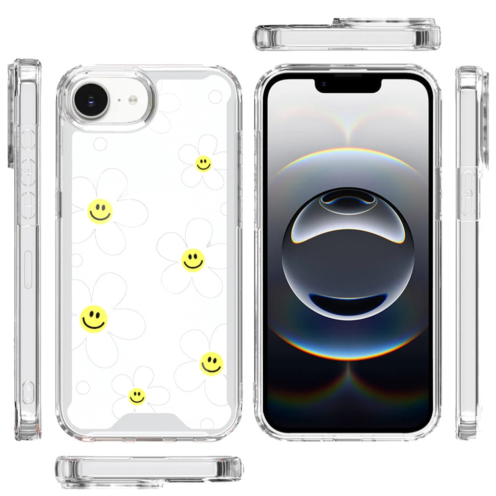 For Apple iPhone 17E /16E Beautiful TPU Design, Slim Shockproof Soft Cover for Women and Girls, Stylish Protective Case Cover