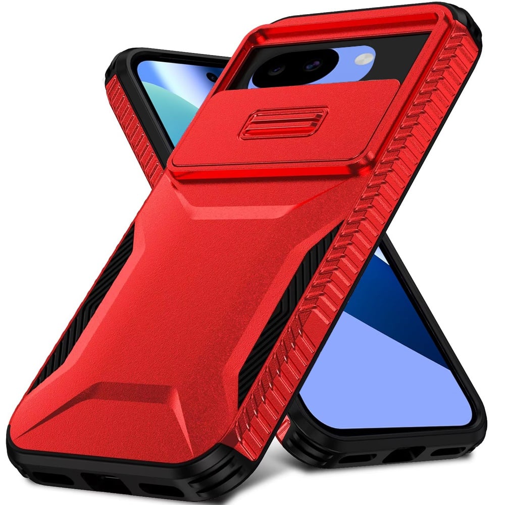 Phone Case for Google Pixel 10A Shockproof Hybrid Rugged Grip Camera Window Guard Window Protective Heavy Duty Slim Textured Design Cover