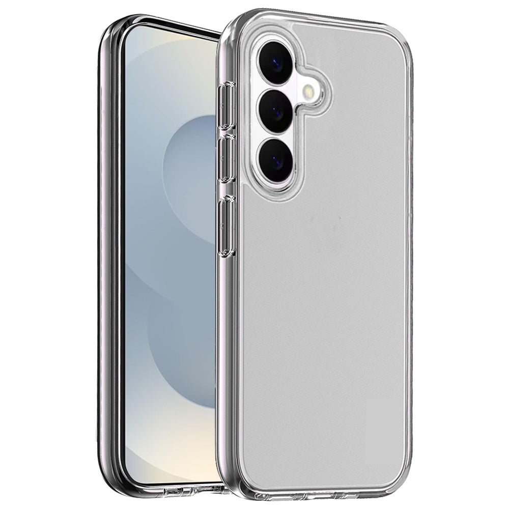 For Samsung Galaxy S26 Transparent Shock Absorption PC + TPU Rubber Gel Thick 3mm Hybrid Silicone Slim Fit Back Case Cover