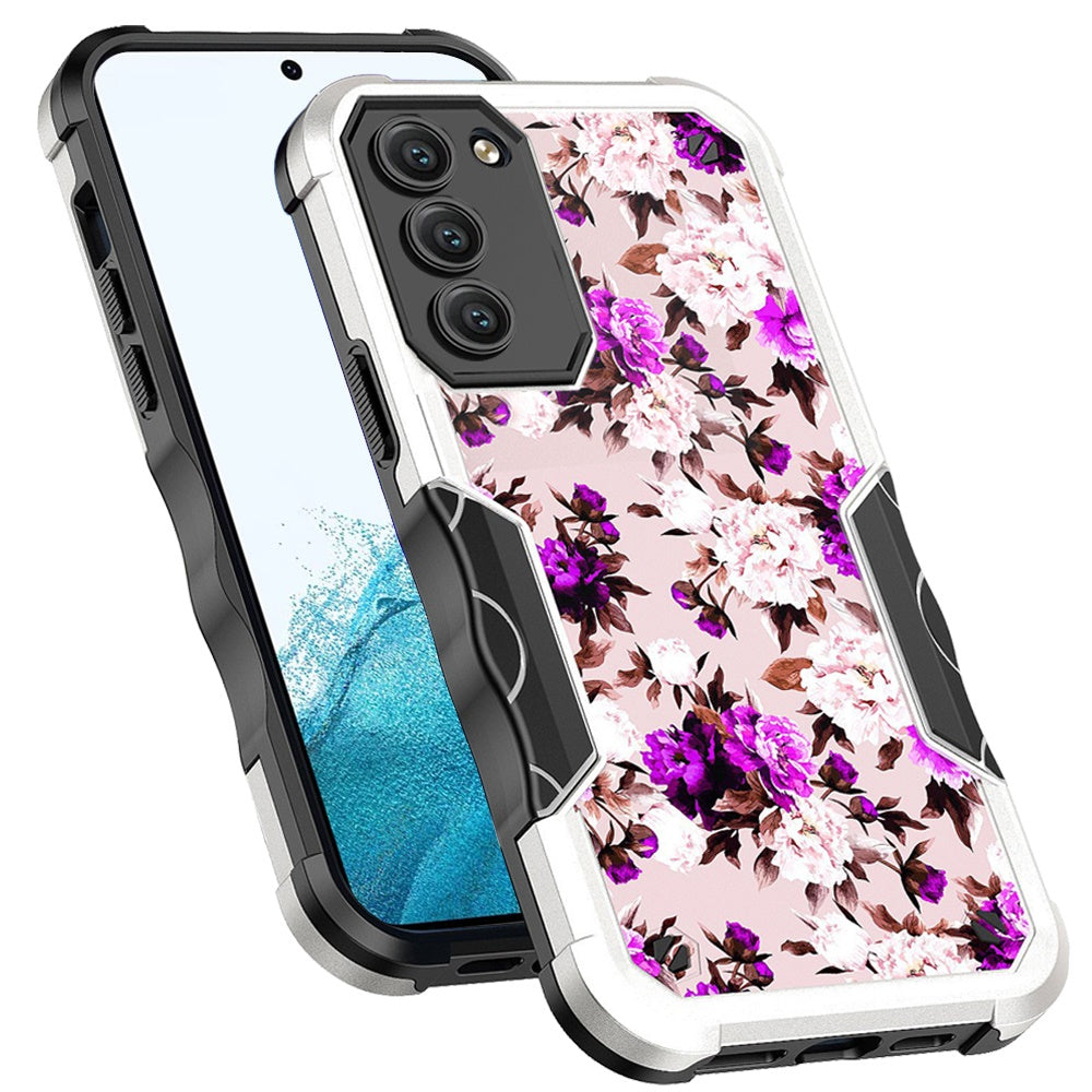 For Samsung Galaxy S22 Ultra/ S22 + / S22 Fashion Design Tough Shockproof Hybrid Stylish Pattern Heavy Duty TPU Bumper Rubber Phone Case Cover