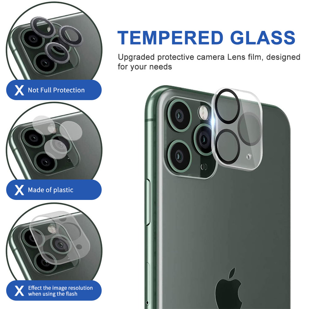 For Apple iPhone 13 /Pro Max Mini Camera Lens Protector Tempered Glass Rear Back Camera Protective Lens Shield Anti-Glare, Case Friendly Screen Protector