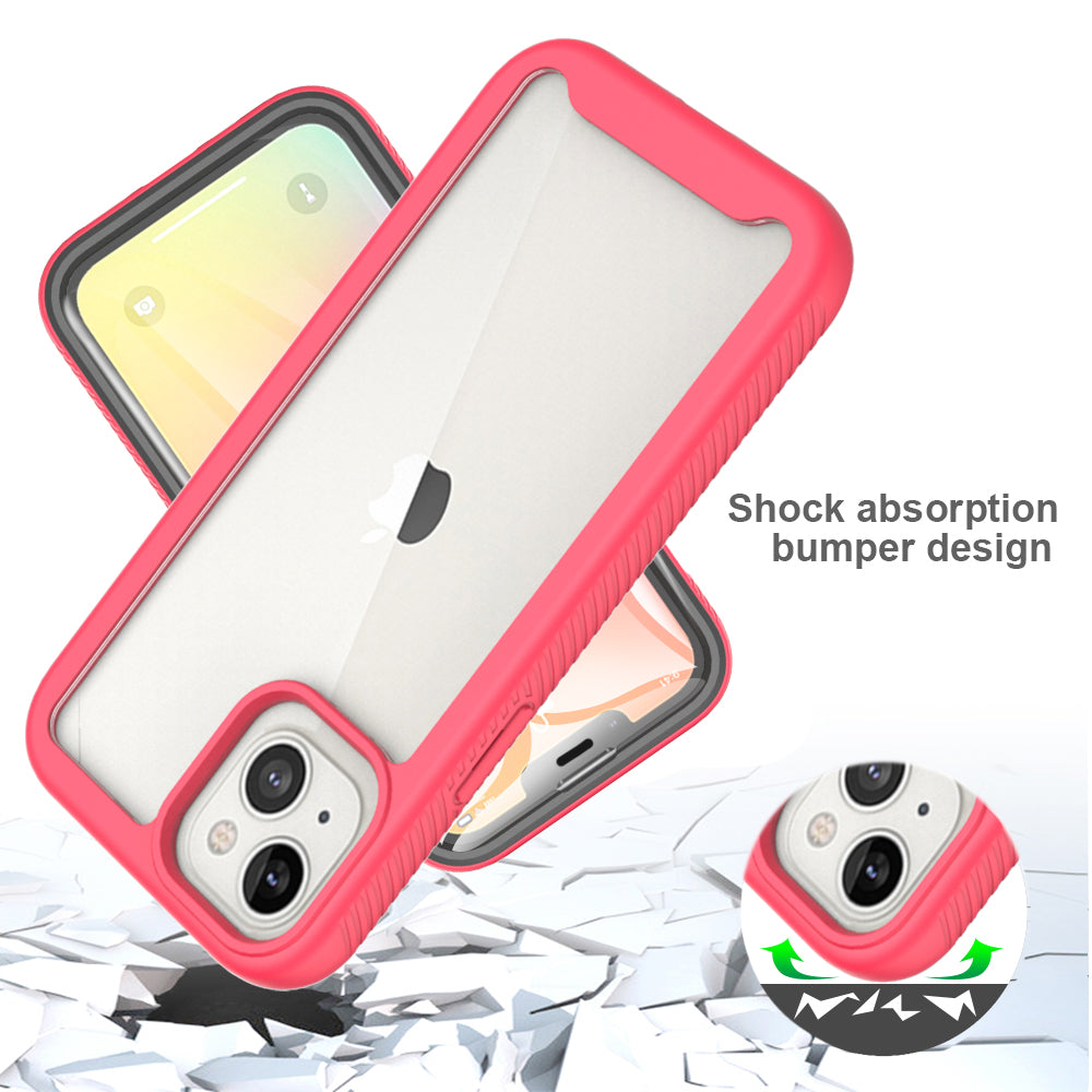 For Apple iPhone 11 /12 /Pro Max Hybrid 360° Full Body Protective with Built-in Screen Protector Shockproof Bumper TPU Armor Phone Case Cover