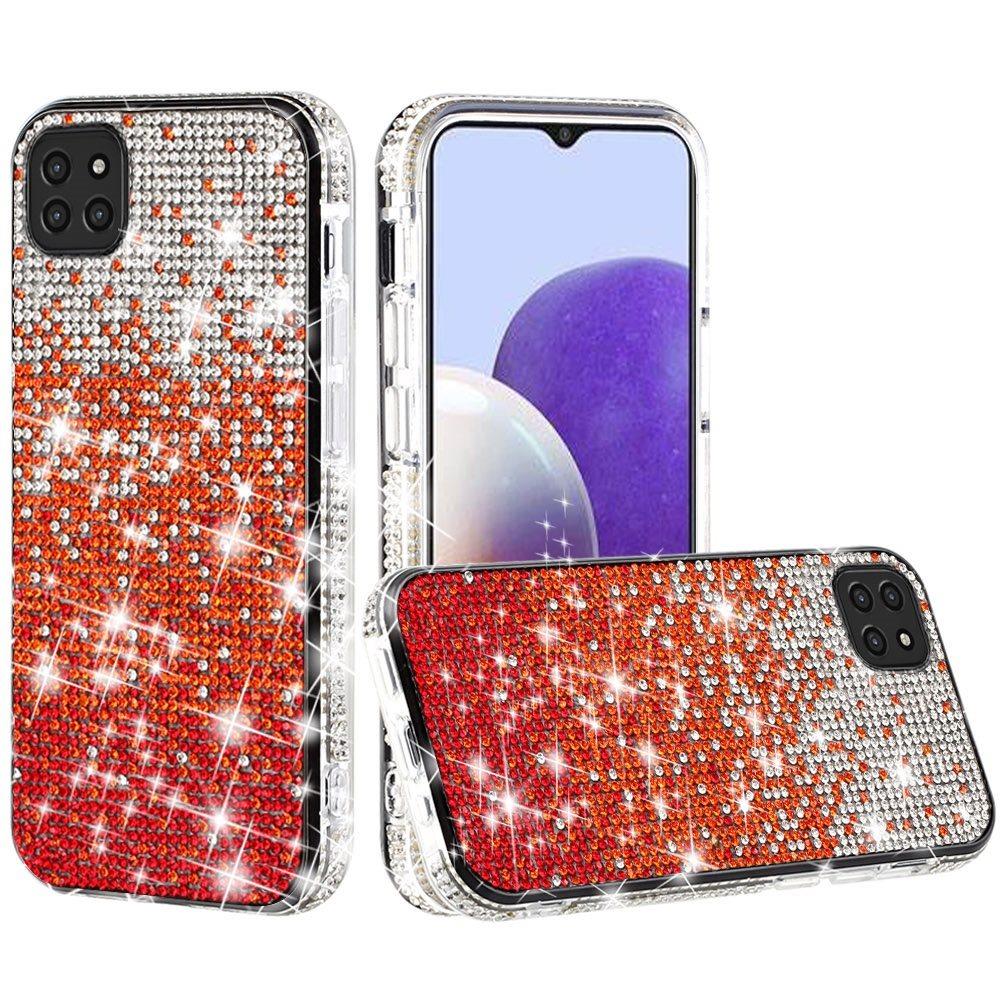 For Boost Mobile Celero 5G Glitter Bling Ultra Thin TPU Sparkle Diamond Rhinestone Shiny Full Cover Crystal Stones Back Phone Case Cover