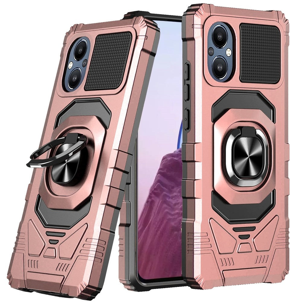 For OnePlus Nord N20 5G Hybrid Dual Layer with Rotate Magnetic Ring Stand Holder Kickstand, Rugged Shockproof Protective Phone Case Cover