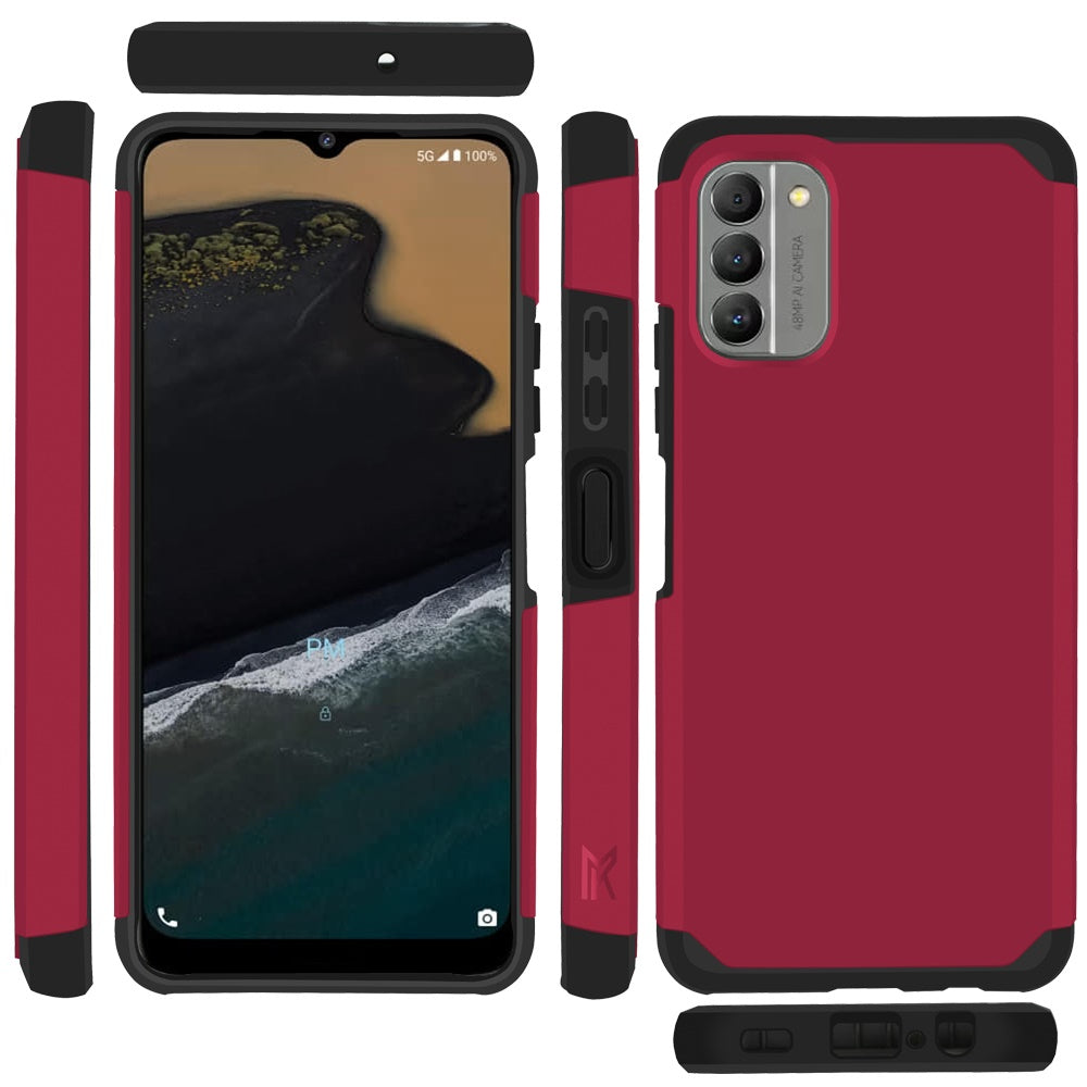 For Nokia G400 Ultra Slim Shock Absorption 2 in 1 Tuff Hybrid Dual Layer Hard PC + Soft TPU Rubber Frame Armor Defender Phone Case Cover