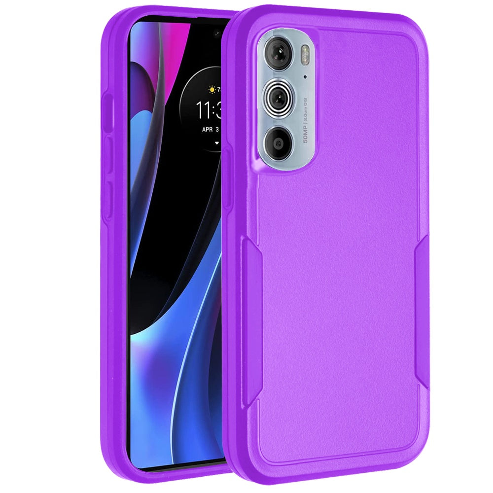 For Motorola Edge+ 2022 /Edge Plus Hybrid Rugged Hard Shockproof Drop-Proof Protection, Military Grade Heavy-Duty Armor Design Phone Case Cover