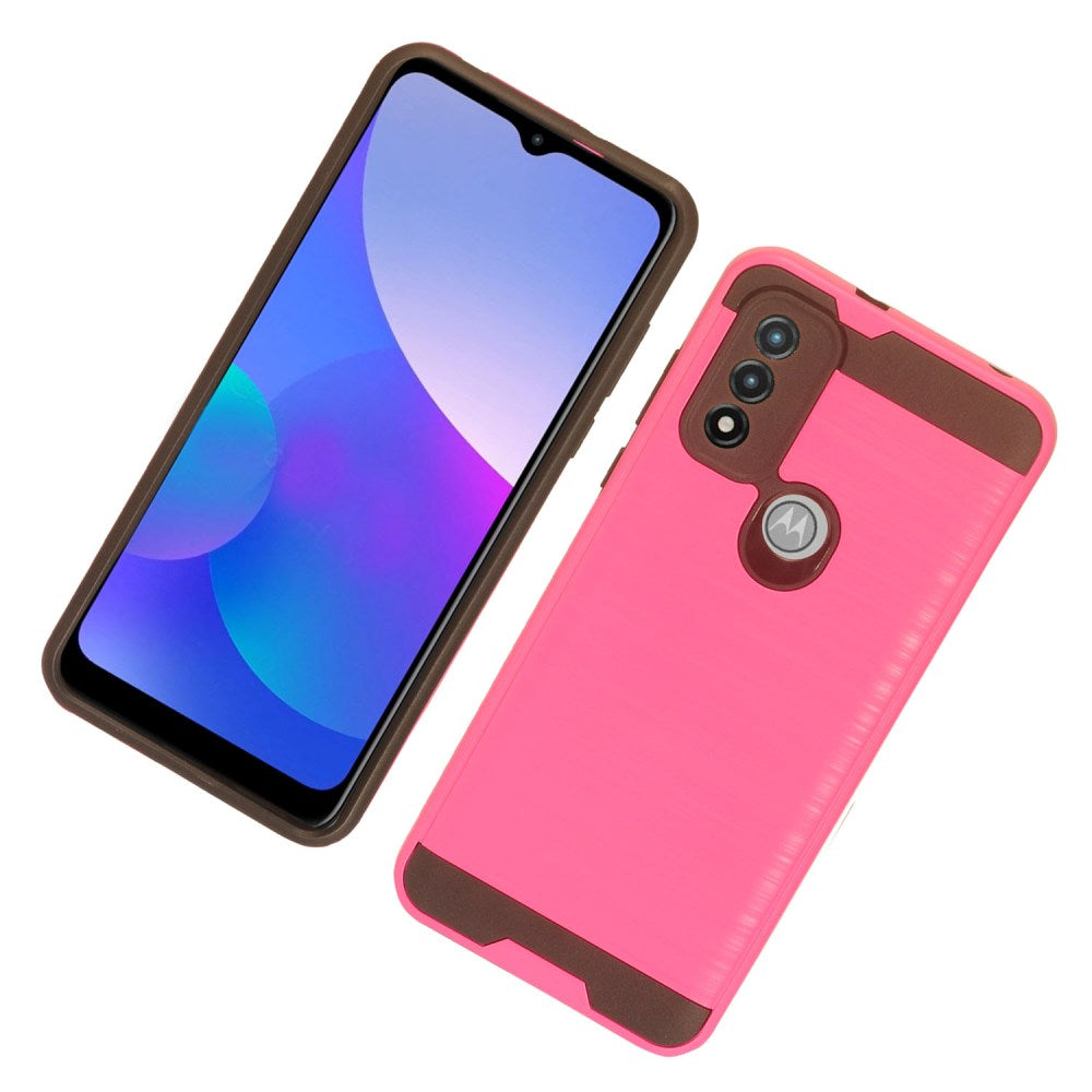 For Motorola Moto G Stylus 5G 2022 Brushed Texture Slim Hybrid Shockproof Dual Layer Hard PC & TPU Armor Rugged Phone Case Cover