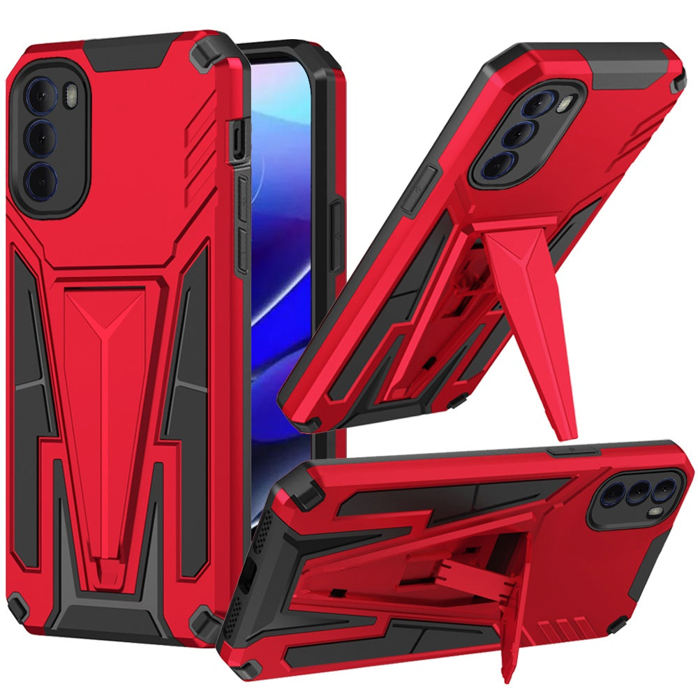 For Motorola Moto G Stylus 5G 2022 Heavy Duty TPU Hybrid Built-in Kickstand Rugged Shockproof Military Grade Dual Layer Phone Case Cover