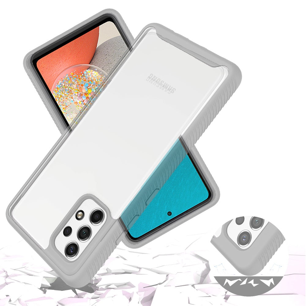 For Samsung Galaxy A53 5G Clear Dual Layer Rugged Bumper Frame Heavy Duty Hybrid Shockproof Rubber TPU Body Defender Phone Case Cover