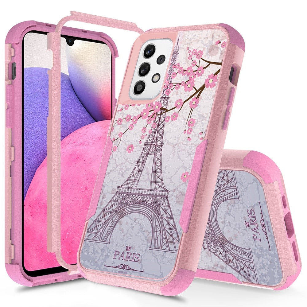 For Samsung Galaxy A33 5G Hybrid Rugged Hard Shockproof Drop-Proof with 3 Layer Protection, Military Grade Heavy-Duty Phone Case Cover