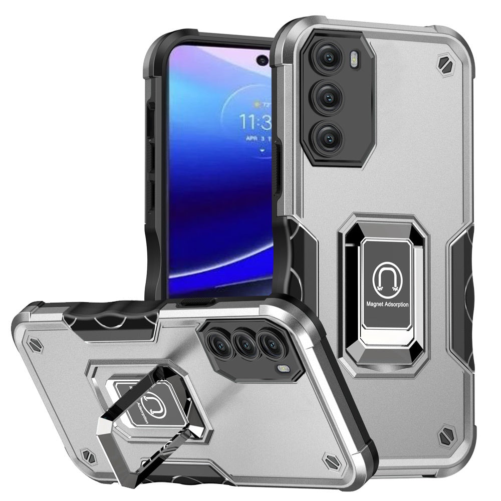 For Motorola Moto G Stylus 5G 2022 Hybrid Magnetic Ring Holder Stand Kickstand Heavy Duty Rugged TPU Silicone Shockproof Phone Case Cover