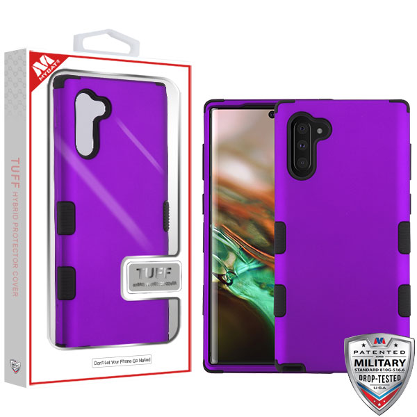 For Samsung Galaxy S10 5G (6.7") Hybrid Three Layer Hard PC Shockproof Heavy Duty TPU Rubber Anti-Drop Purple Phone Case Cover