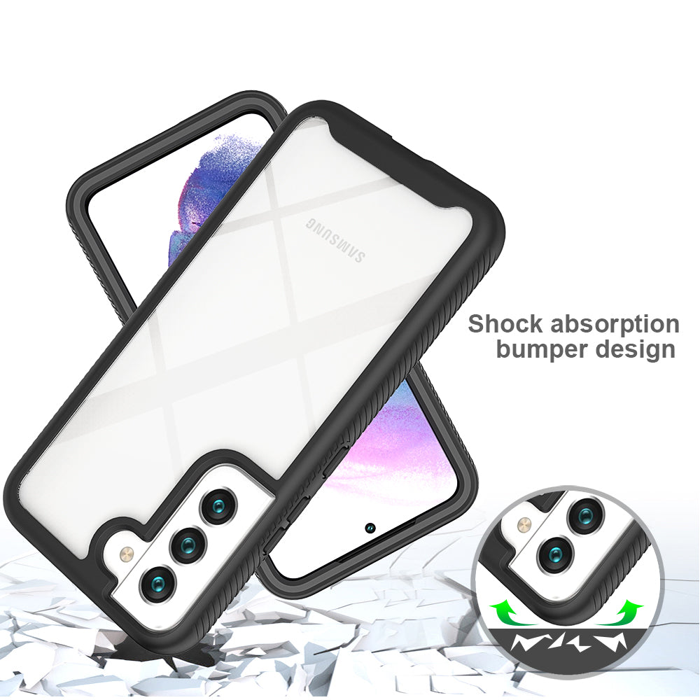 For Samsung Galaxy S22 /Plus Ultra Hybrid Clear Shockproof Dual Layer Protection Hard Rugged PC and Soft TPU Silicone Bumper Frame Back Phone Case Cover