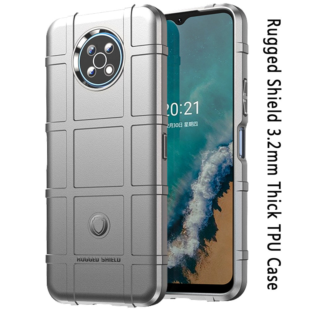 For Nokia G50 5G Rugged Shield Hybrid TPU Thick Solid Rough Armor Tactical Matte Grip Silicone Rubber Texture Protective Phone Case Cover