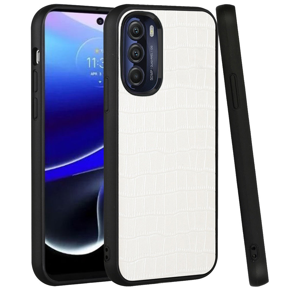 For Motorola Moto G Stylus 5G 2022 Ultra Slim Thin PU Leather Crocodile Flip Snap On Hybrid Shockproof TPU PC Hard Shell Phone Case Cover