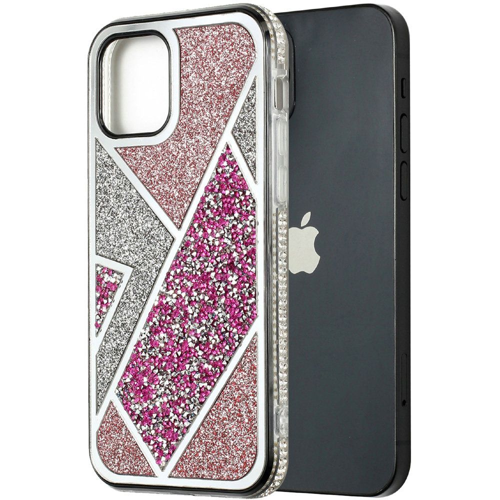 For Apple iPhone 14 /Plus Pro Max Glitter Bling Diamond Rhinestone Sparkly Bumper Fashion Shiny Cute Fancy Hybrid Phone Case Cover