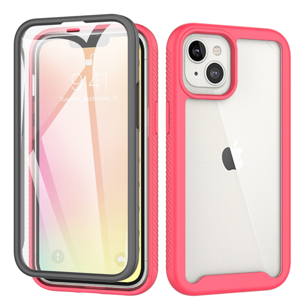 For Apple iPhone 13 Pro Max (6.7") Hybrid 360° Full Body Protective with Built-in Screen Protector Shockproof Bumper Rugged TPU Armor Phone Case Cover