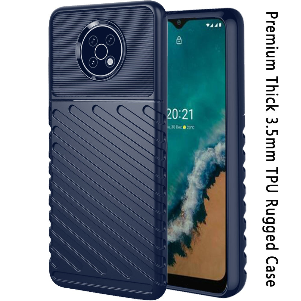 For Nokia G50 5G Rugged Hybrid Hard PC Soft Silicone Gel 3.5mm TPU Bumper Texture Shockproof Anti Slip Protective Stylish Ultra Slim Phone Case Cover