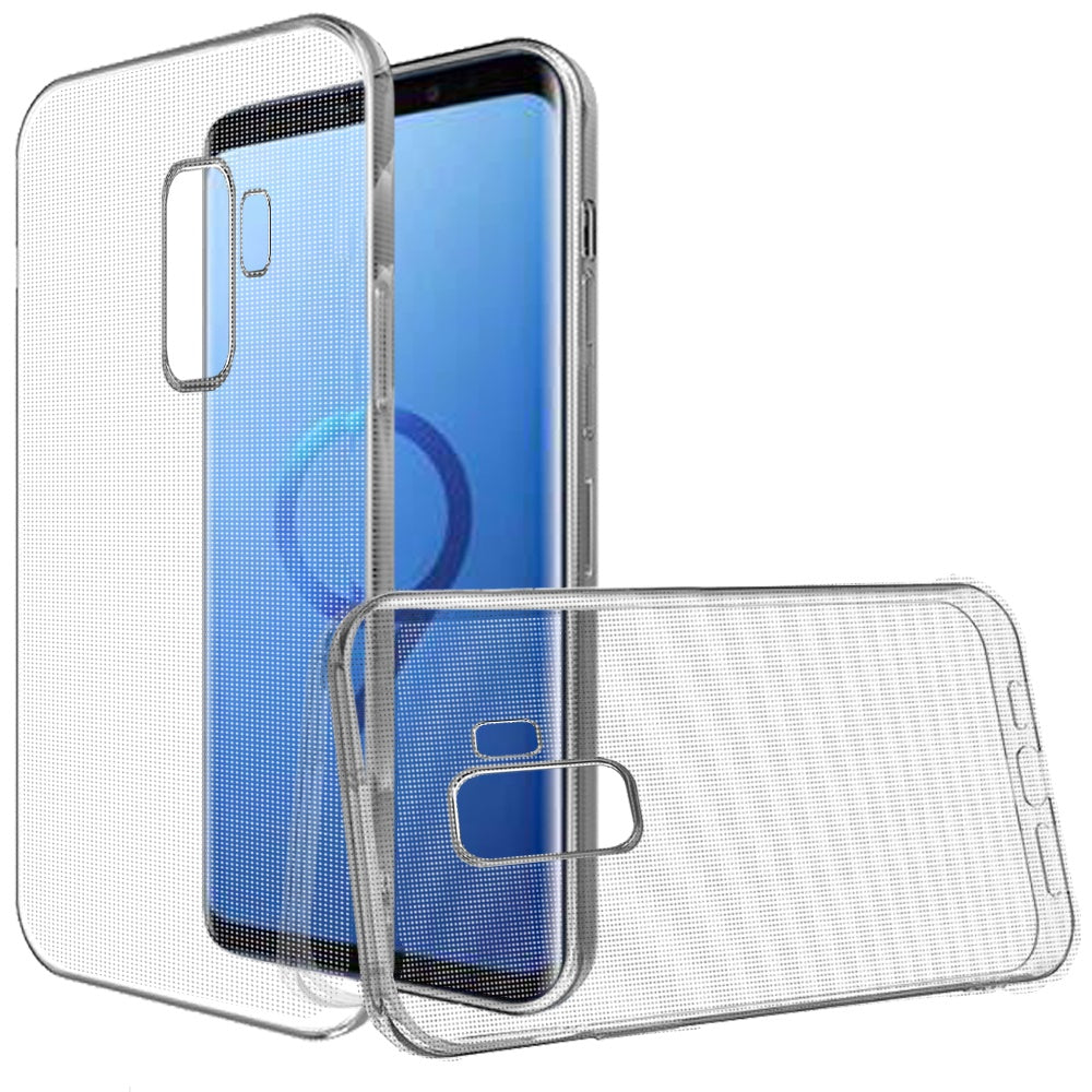 For Samsung Galaxy S9 /S9 Plus Hybrid Transparent TPU Rubber Silicone Simple Basic Minimalistic Gel Shockproof Protective Clear Phone Case Cover