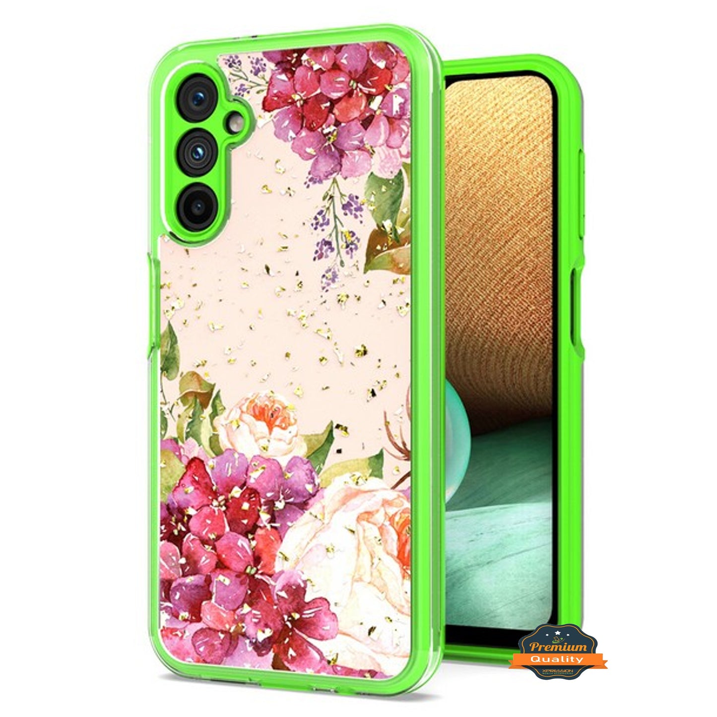 For Motorola Moto G Play 2023 Pattern Design Bling Glitter Shockproof Hybrid Soft TPU Frame and Hard PC Back Slim Phone Case Cover