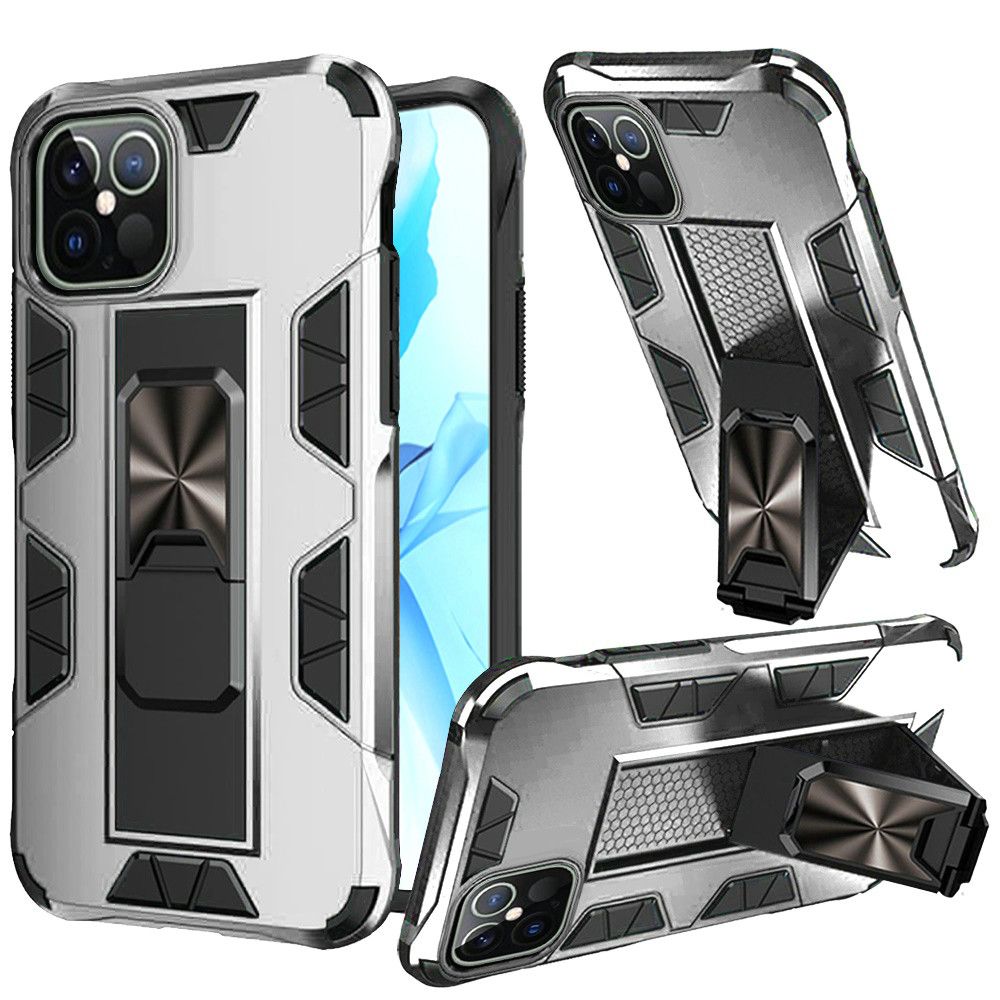 For Apple iPhone SE 2022 /SE 2020/8/7 Hybrid Magnetic Slide Ring Stand fit Car Mount Grip Holder Heavy Duty Body Rugged Phone Case Cover