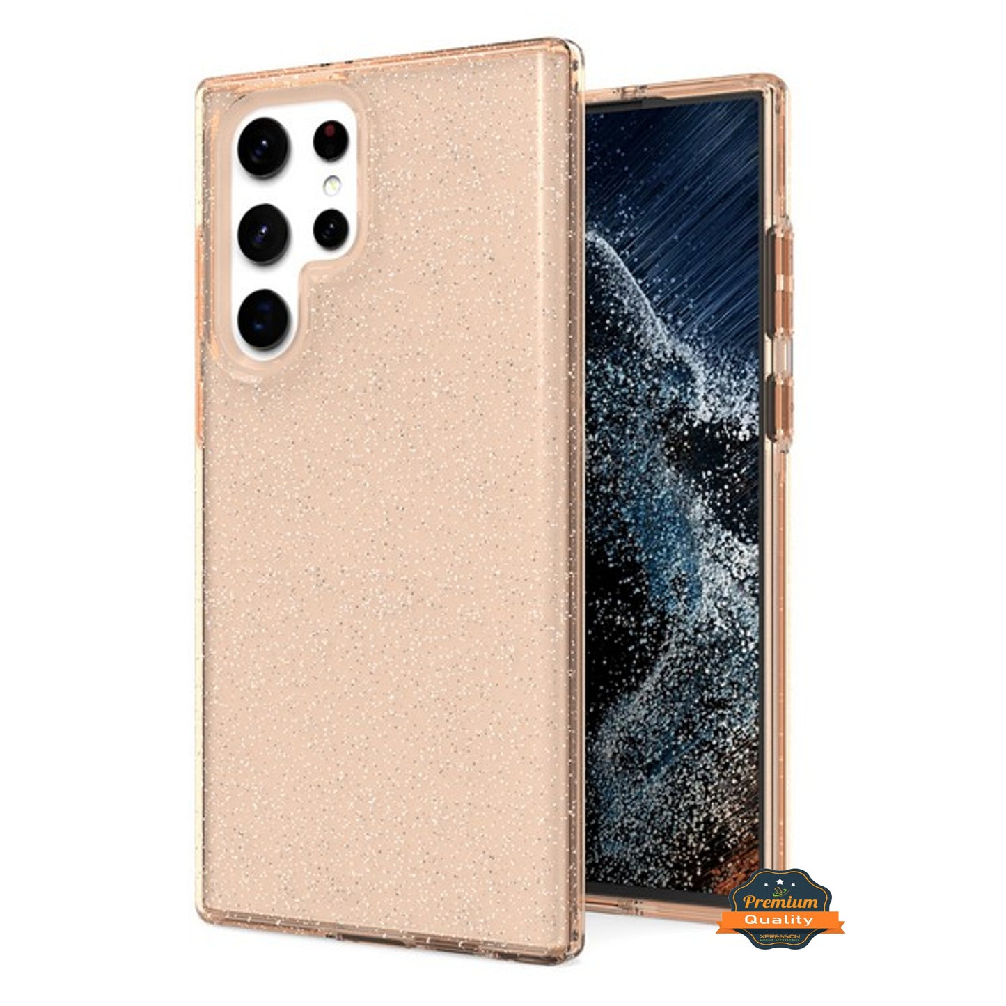 For Samsung Galaxy S22 Ultra Glitter Sparkle Bling Shiny Thin Ultra Slim Hybrid Shockproof Rubber Silicone Soft TPU Gel Protective Phone Case Cover