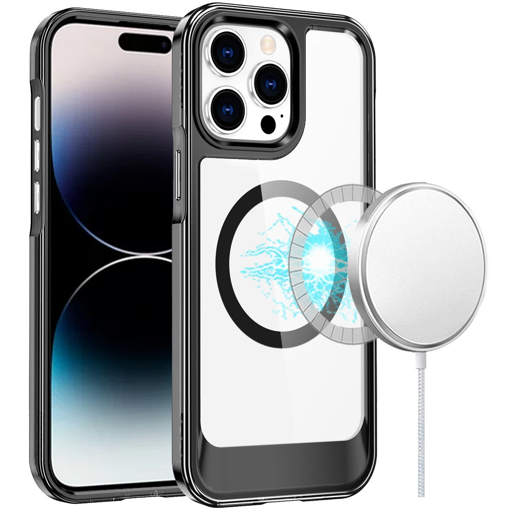 For Apple iPhone 12 /12 Pro Transparent HQ Hybrid Slim, Shockproof, Compatible with MagSafe wireless charging & Military-Grade Case Cover