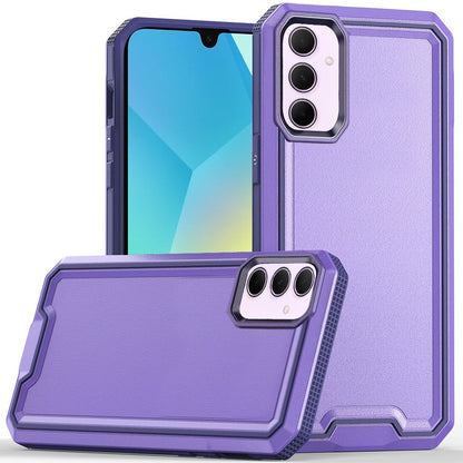 For Samsung Galaxy A16 5G Tough Modern Fused Hybrid Armor Hard PC + TPU Rubber Shockproof Drop Impact Protection Case Cover Purple