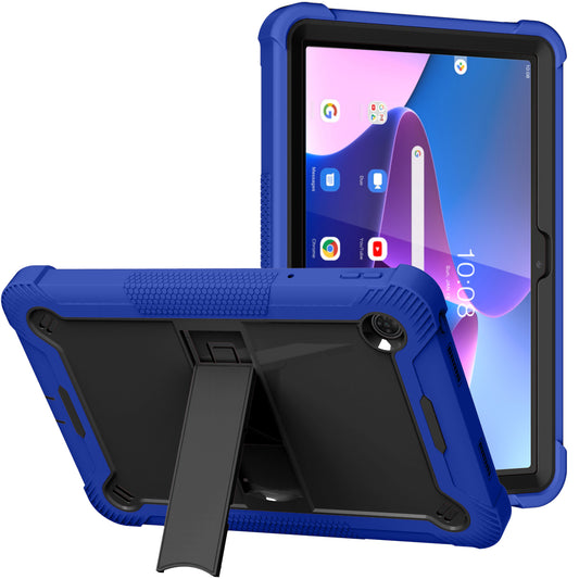 For Shockproof Hybrid Case with Slide Kickstand, Tough Protection Strong Tablet Hybrid Heavy Duty Armor Blue Tablet Case Cover