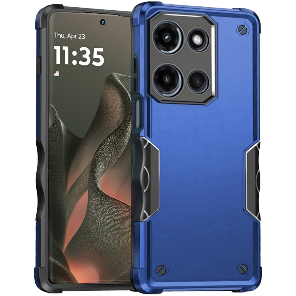 For Motorola Edge 2025 Slim Tough Shockproof Hybrid Heavy Duty 2in1 Dual Layer TPU Bumper Rugged Rubber Defend Armor Case Cover