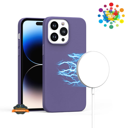 For Samsung Galaxy S25 Ultra MagSafe Compatible Original Invisible Circle PU Leather Hybrid with Colored Metal Buttons Case Cover