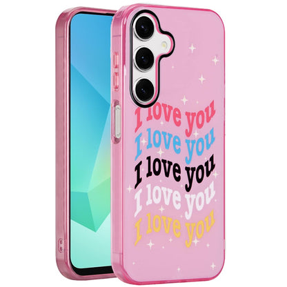 For Samsung Galaxy A16 5G Fashion Layer Design Slim IMD TPU Protective, Shockproof Hybrid Stylish Durable Hard PC Case Cover