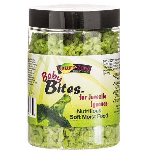 Nature Zone Ready-to-Eat Baby Bites for Juvenile Iguanas [Reptile Supplies] 6 oz