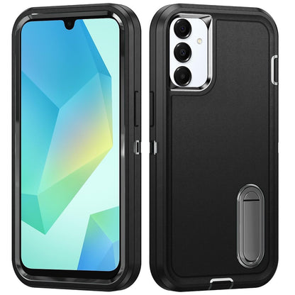 For Samsung Galaxy A16 5G Hybrid Three Layers Protection 3in1 Shockproof with Kickstand Heavy Duty Hard TPU Rubber Anti-Drop Case Cover